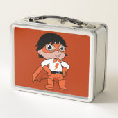Super Boy Action Hero Metall Brotdose (Rückseite)