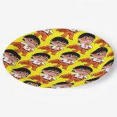 Super Boy Action Hero Pappteller (Schrägansicht)