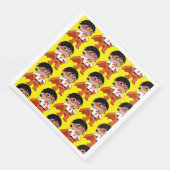 Super Boy Action Hero Serviette (Ecke)