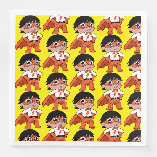 Super Boy Action Hero Serviette (Vorderseite)