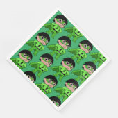 Super Boy Action Hero Serviette (Ecke)