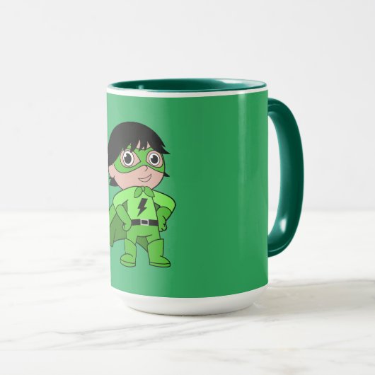 Super Boy Action Hero Tasse (VorderseiteRechts)