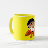 Super Boy Action Hero Tasse (Vorderseite Links)
