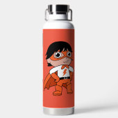 Super Boy Action Hero Trinkflasche (Rückseite)