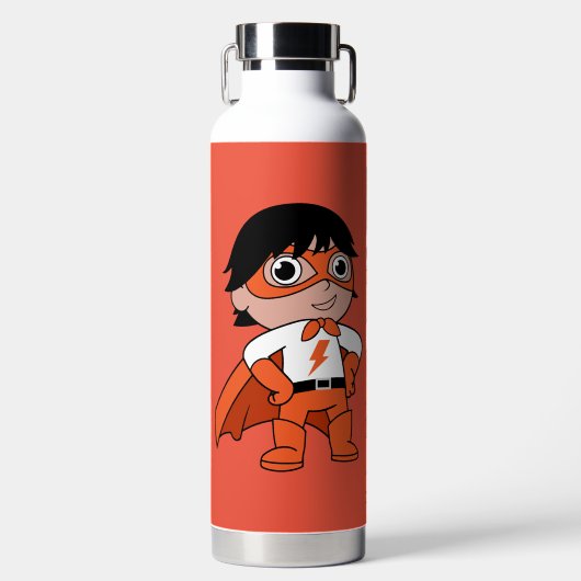 Super Boy Action Hero Trinkflasche (Vorderseite)