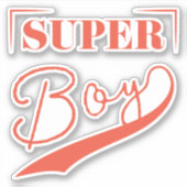 Super Boy Aufkleber (Vorderseite)