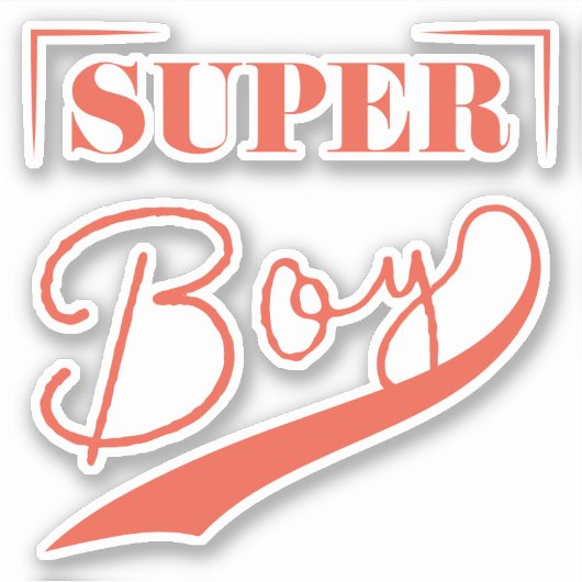 Super Boy Aufkleber (Vorderseite)
