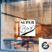 Super Boy Fensteraufkleber (Café-Fenster)