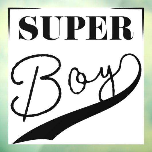Super Boy Fensteraufkleber (Blatt 3)