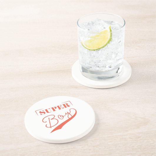 Super Boy Getränkeuntersetzer (Seite)