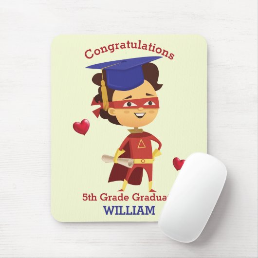Super Boy Glückwunsch 5. Klasse Mousepad (Mit Mouse)