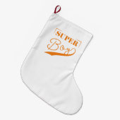 Super Boy Großer Weihnachtsstrumpf (Vorderansicht (hängend))