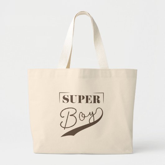 Super Boy Jumbo Stoffbeutel (Vorne)
