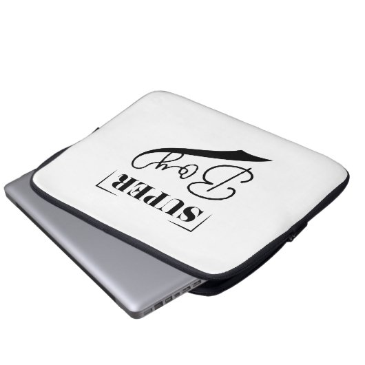 Super Boy Laptopschutzhülle (Vorne Knopf)