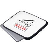 Super Boy Laptopschutzhülle (Vorne Knopf)