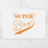 Super Boy Lebensmitteletikett (Einzelnes Label)