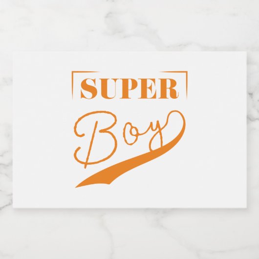 Super Boy Lebensmitteletikett (Einzelnes Label)
