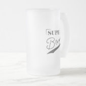 Super Boy Mattglas Bierglas (VorderseiteRechts)