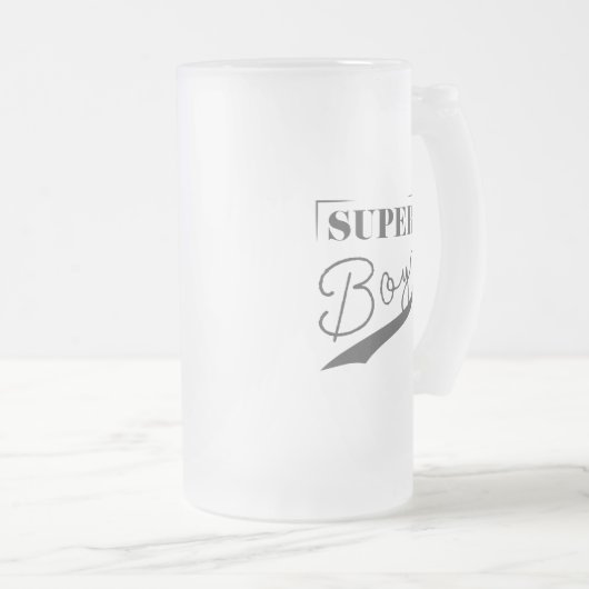 Super Boy Mattglas Bierglas (VorderseiteRechts)