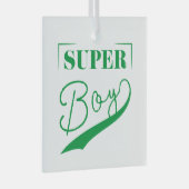 Super Boy Ornament Aus Glas (Vorderseite Rechts)