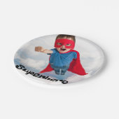 Super Boy Pappteller (Schrägansicht)