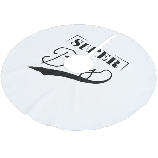 Super Boy Polyester Weihnachtsbaumdecke (Schrägansicht)