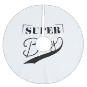 Super Boy Polyester Weihnachtsbaumdecke (Vorderseite)