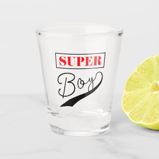 Super Boy Schnapsglas (Vorderseite)