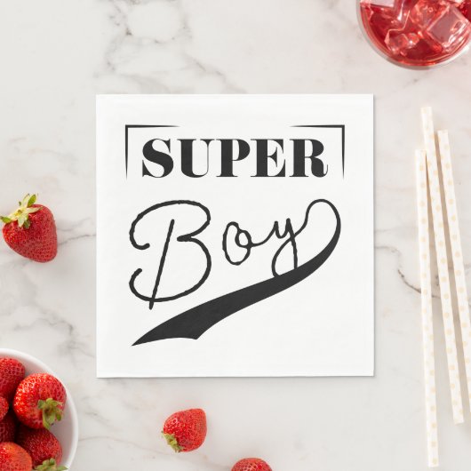 Super Boy Serviette (Beispiel)