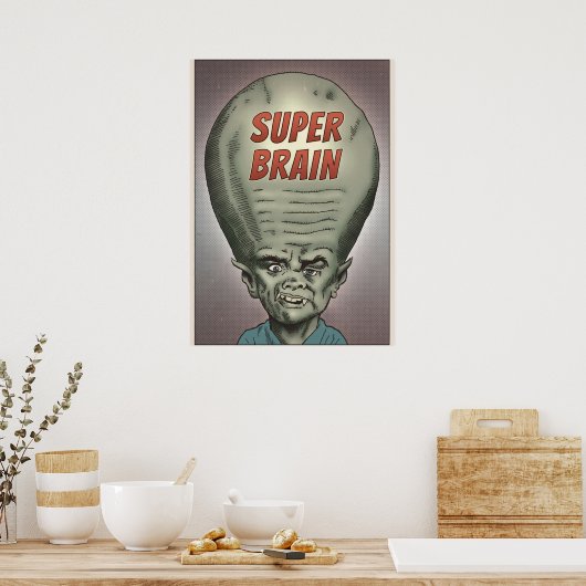 Super Brain Poster (Küche)