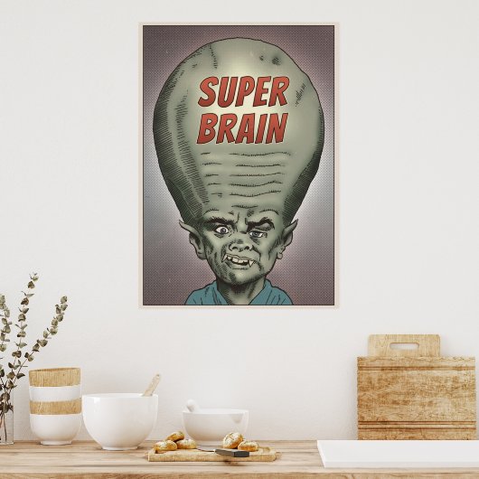 Super Brain Poster (Küche)
