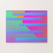 Super Bright Zwei Tone Geometrie Bars Puzzle (Horizontal)