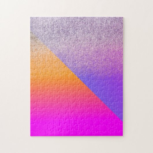 Super Bright Zwei-Tone-Geometrie-Dreieck-Glitzer Puzzle (Vertikal)