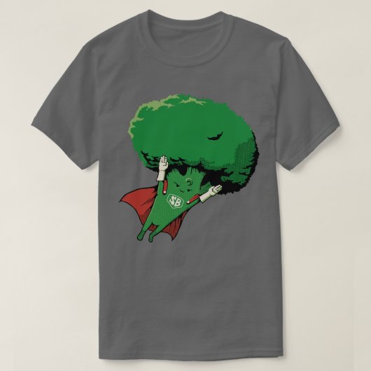 Super Broccoli Vegan Hero von Tobe Fonseca T-Shirt (Design vorne)