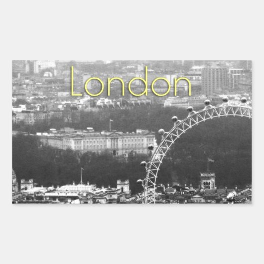 Super! Buckingham Palace London Rechteckiger Aufkleber (Vorderseite)