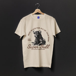 Super Bull Erstaunlicher Farmhaus T-Shirt