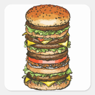 Super Burger Aufkleber