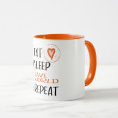 Super Caregiver/Pflegeassistent rette die Welt! Tasse (VorderseiteRechts)