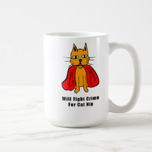 Super Cat Fight Crime For Catnip ( Name hinzufügen Kaffeetasse