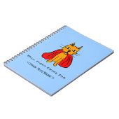 Super Cat Kämpfe Verbrechen für<Your Text/Name> Notizblock (Linke Seite)