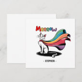 Super Cat Meeeow - Rainbow Cape Pride Cat (Vorne/Hinten)