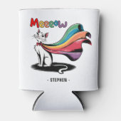 Super Cat Meeeow - Rainbow Cape Pride Cat Dosenkühler (Vorderseite)