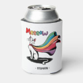 Super Cat Meeeow - Rainbow Cape Pride Cat Dosenkühler (Kanne Rückseite)