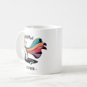 Super Cat Meeeow - Rainbow Cape Pride Cat Kaffeetasse (Vorderseite Links)