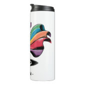Super Cat Meeeow - Rainbow Cape Pride Cat Thermosbecher (Nach rechts gedreht)