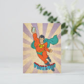 Super Cell Phone Man Postkarte (Stehend Vorderseite)
