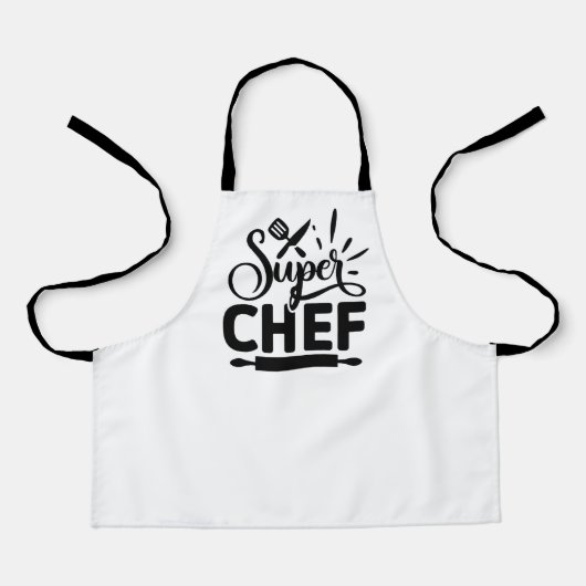 Super Chef Küchenschürze mit Werkzeugen Schürze (Vorderseite)