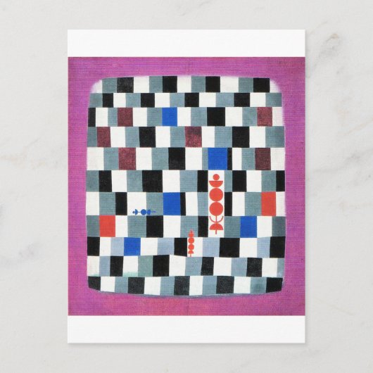 Super Chess, Paul Klee Postkarte (Vorderseite)