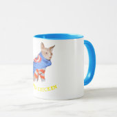 SUPER CHICKEN Kaffee Tasse 2 Größen (VorderseiteRechts)