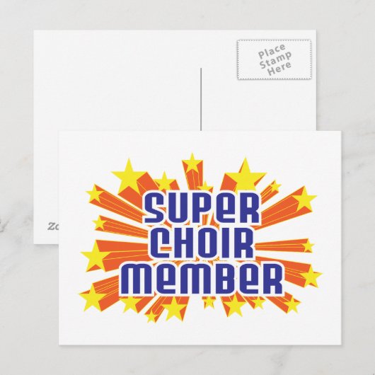 Super Choir Mitglied Postkarte (Vorne/Hinten)
